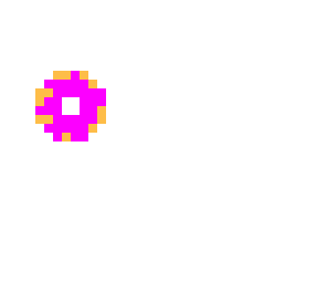 straw berry donut