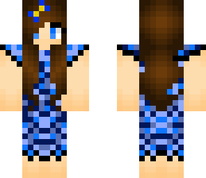 blue dress girl