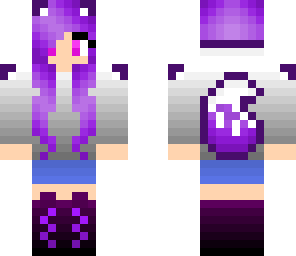 purple wolf girl