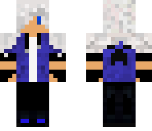 blue white hair dude