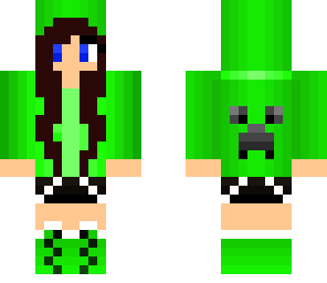girl with creeper hoodie