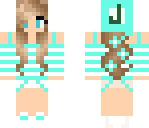 headphone aqua girl