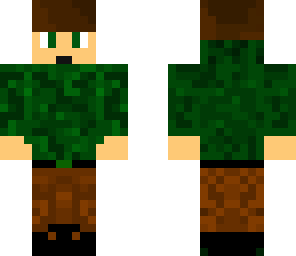 green and brown boy