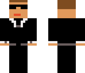 man in black