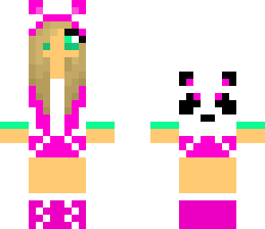 panda girl pink 2