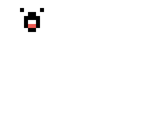 floating panda head