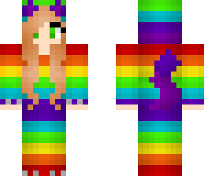 rainbow lion girl