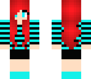 Super Cute Red haired Girl | Minecraft Skin
