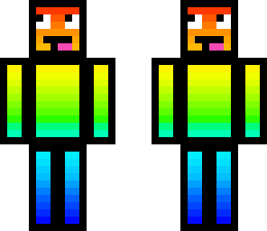 mirrored rainbow guy