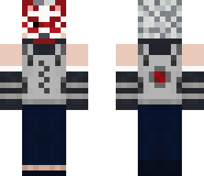 anbu etho  or kakashi - red mask on face