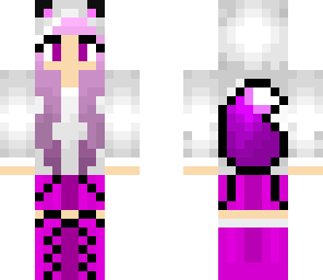 pink wolf girl