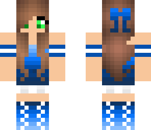 blue cheerleader