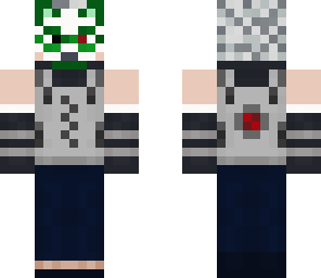 anbu etho or kakashi - green mask on face