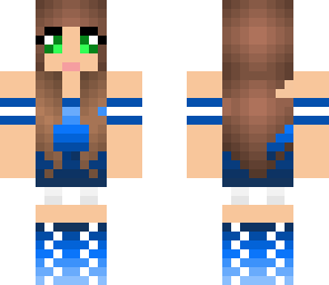 blue cheerleader