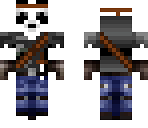 epic panda with bandana