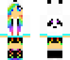 rainbow panda girl