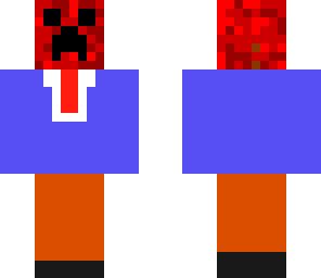 red crazy creeper man