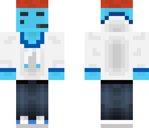 blue slime person