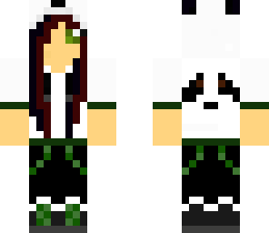 green panda girl