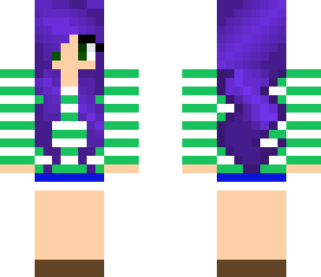 girl with purple hair