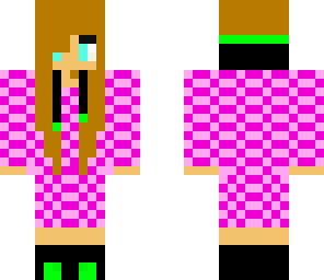 pink checked girl 2
