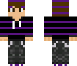 black and purple hoodie
