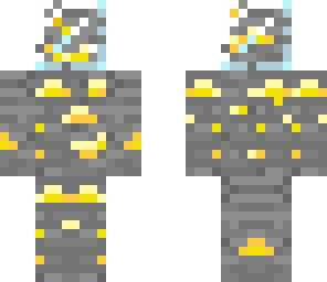 gold ore glass head