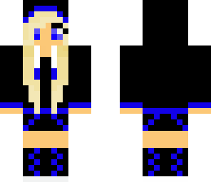 blue hood girl