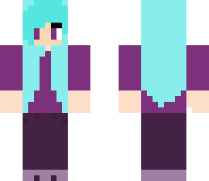 plain purple girl