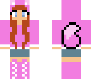 pink wolf girl
