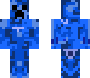 blue camo creeper