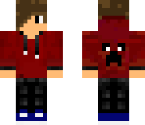 creeper hoodie red