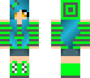 blue hair gurl