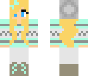 blue winter girl