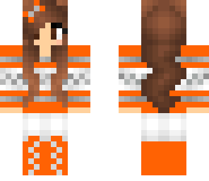 orange winter girl