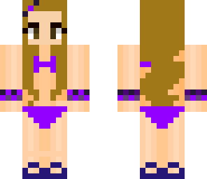 purple bikini