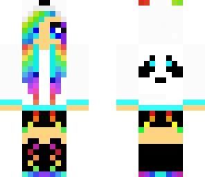 rainbow panda girl