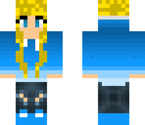 blonde blue girl