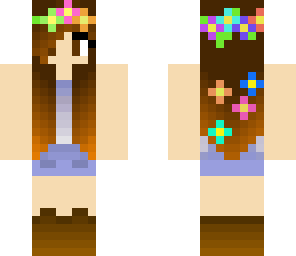 hipster flower girl