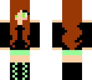 pastel green girl