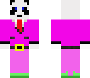 the neon pink panda suit