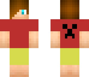 cool dude with creeper face