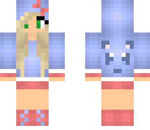 blonde panda girl