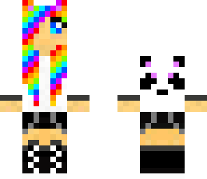 rainbow panda girl