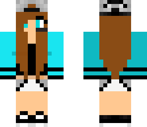 cyan gamer girl