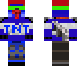 blue tnt man