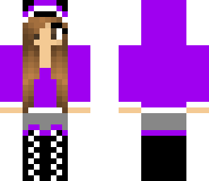 cute cat girl with hoodie and cap