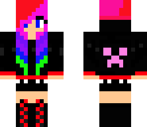 updated rainbow creeper girl