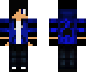 blue hoodie