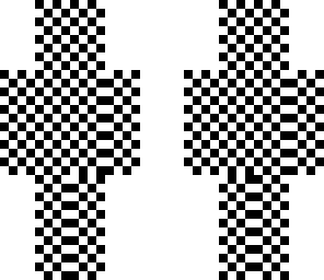 black and white